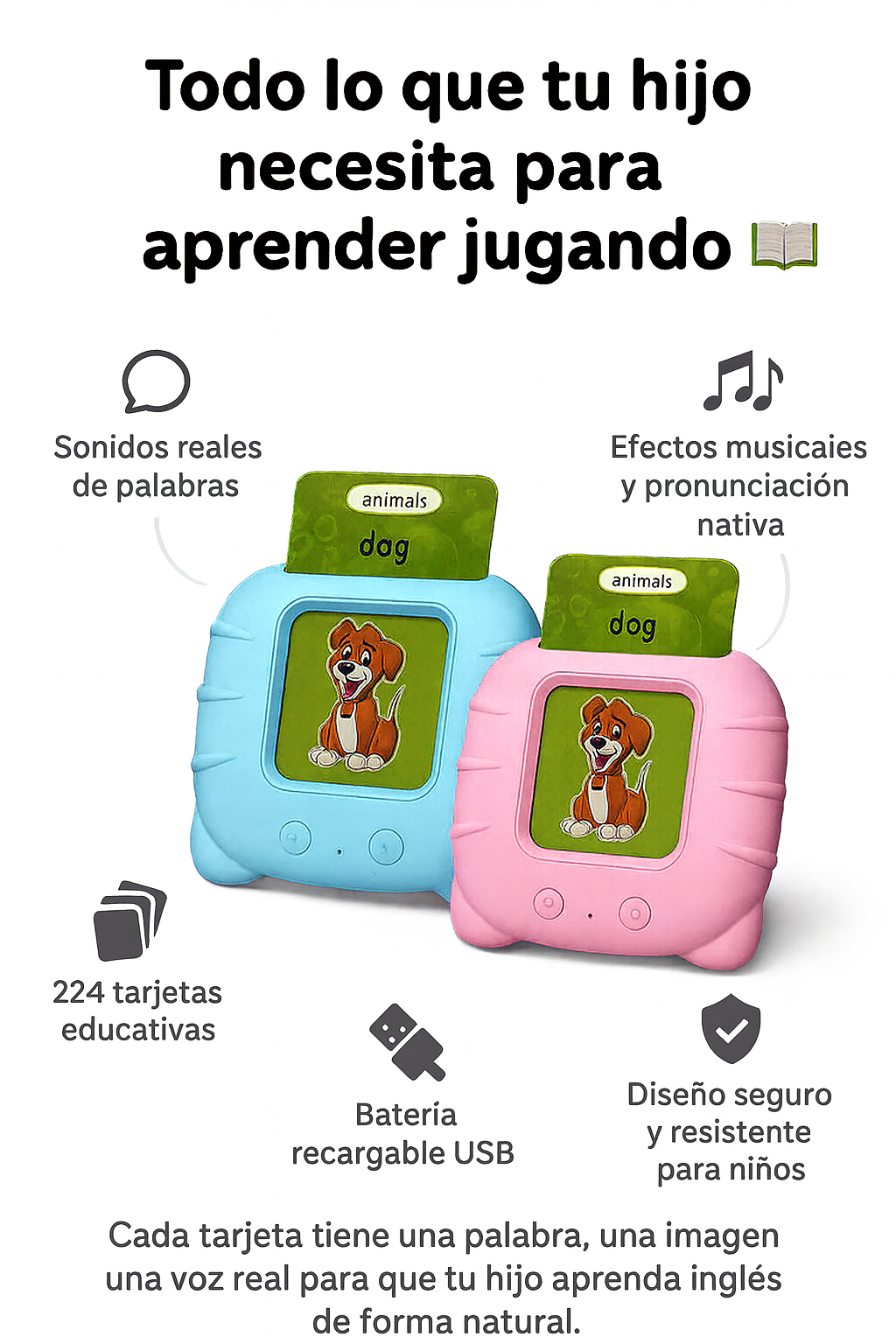 LECTOR DE TARJETAS DIDÁCTICO™- LA FORMA FACIL DE APRENDER